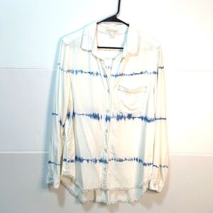 Stylish  Chelsea & Violet White Shirt with Blue Stripes